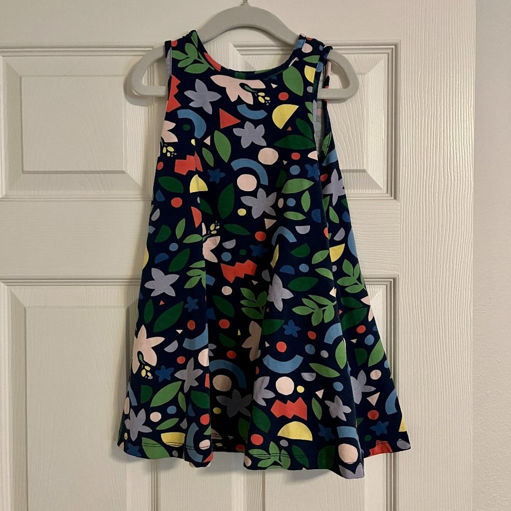 Hanna Andersson // Swing floral tank dress navy blue // Size 4